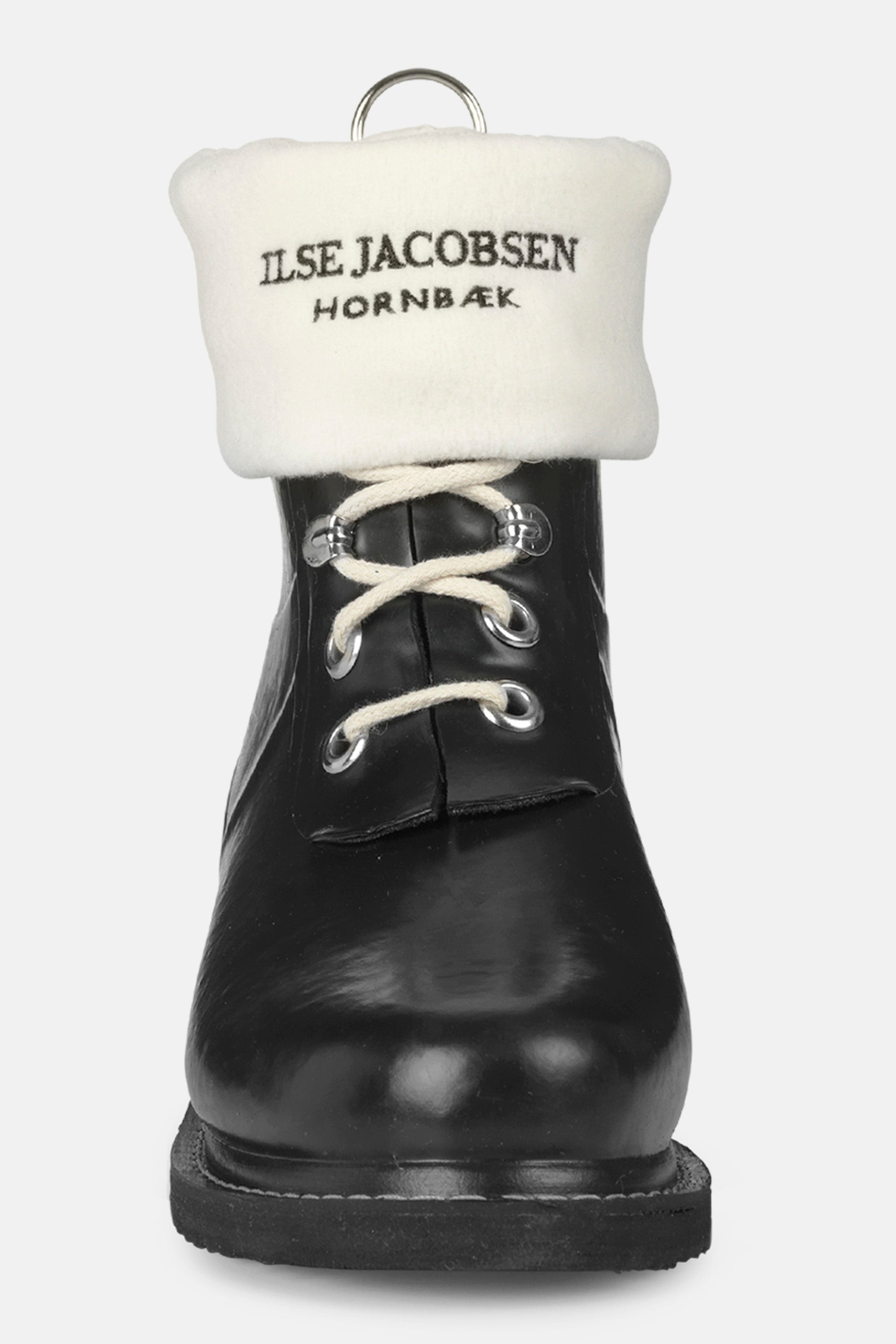 Ilse Jacobsen Hornbæk Footwear Fleece socks for RUB2 Short Rainboots Socks 120001 Creme Black
